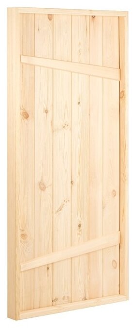 Дверной блок для бани, 170×80см, из сосны, на клиньях, массив, "Добропаровъ" 3530481 - фотография № 1