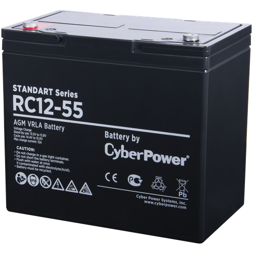 Аккумуляторная батарея CyberPower (RC 12-55) аккумуляторная батарея cyberpower battery rc 12 18