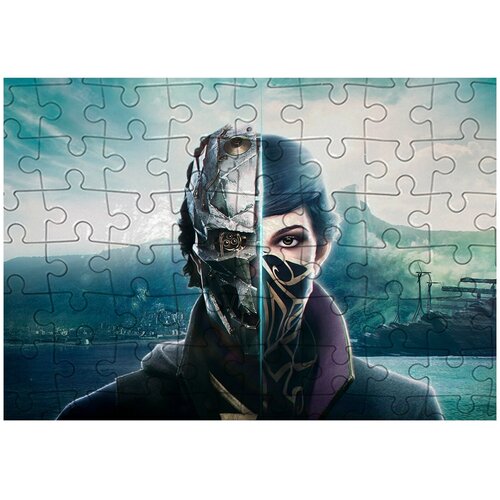 Пазл Картонный 38x26 см, размер А3, 300 деталей, модель Dishonored-15 пазл картонный 38x26 см размер а3 200 деталей модель робот 409