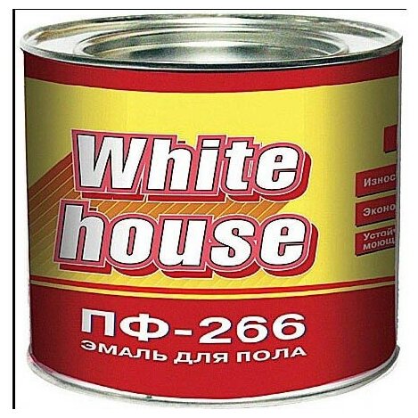 Эмаль ПФ-266 White House золотисто-коричневая 1.8 кг