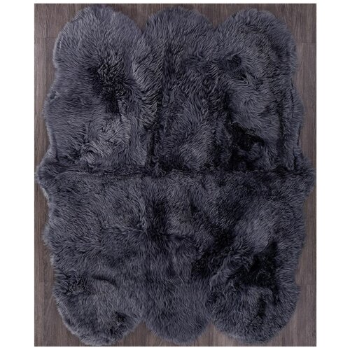 Ковер Sheepskin 150x190 - серый - Прямоугольник - коллекция Овчина Sheepskin 1.50x1.90