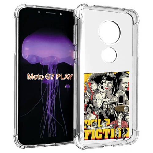 Чехол MyPads комикс картинка для Motorola Moto G7 Play задняя-панель-накладка-бампер