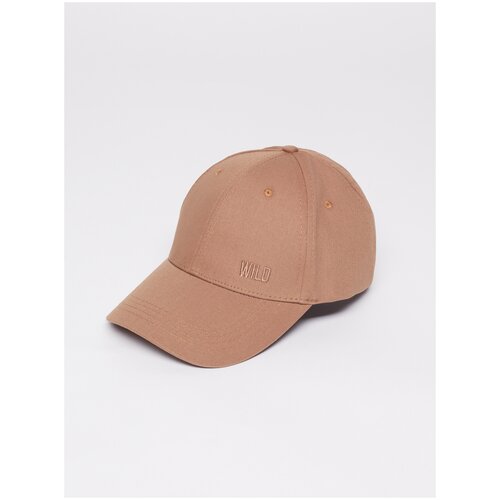 фото Бейсболка zolla цвет: бежевый, размер: 54-58