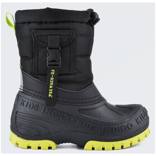 Сноубутсы INDIGO, М цвет черный, размер 34