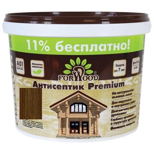 FORWOOD антисептик Антисептик Premium, 3 кг, 3 л, дуб