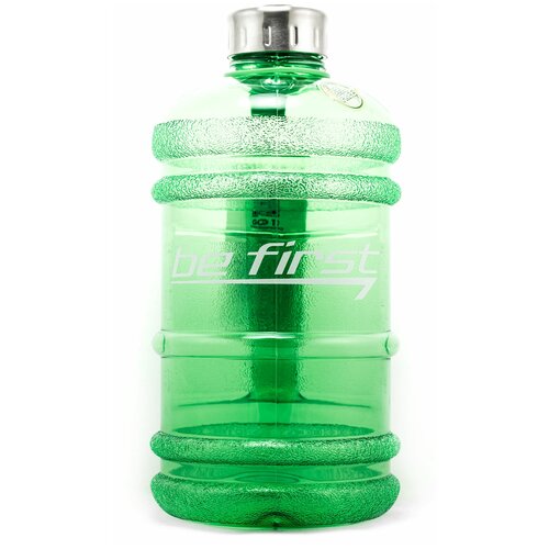 Бутылка Be First TS 220 с логотипом, 2200 мл, прозрачный/зеленый