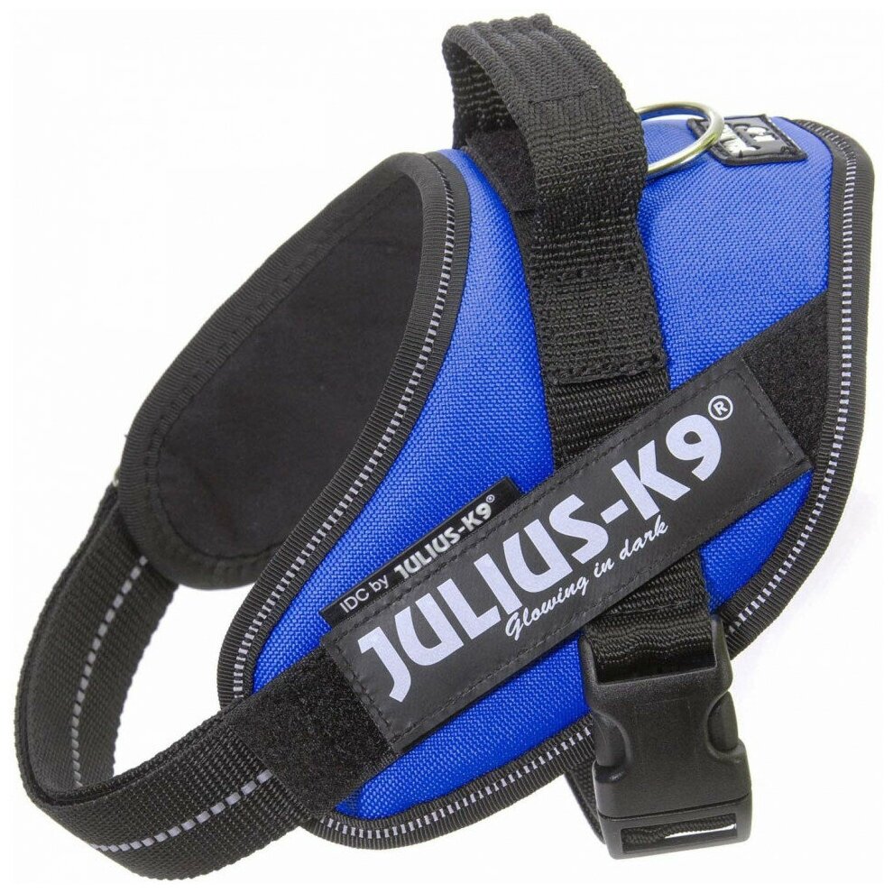 Julius-K9 шлейка для собак IDC-Powerharness Mini-Mini, 40-53 см/ 4-7 кг, синяя