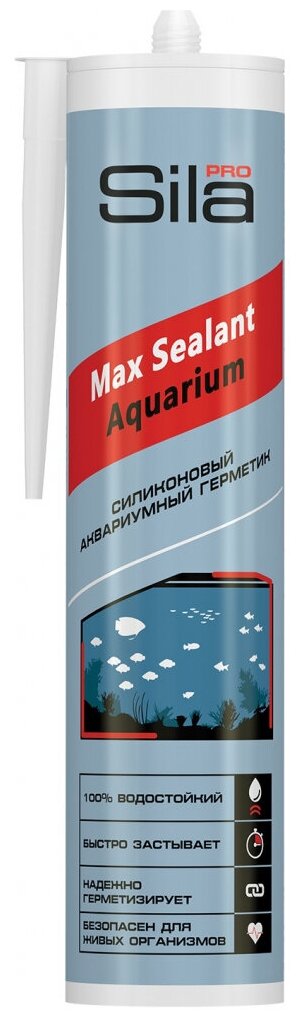 Sila PRO Max Sealant, AQ, силиконовый аквариумный герметик, бесцветный, 280 мл - фотография № 2