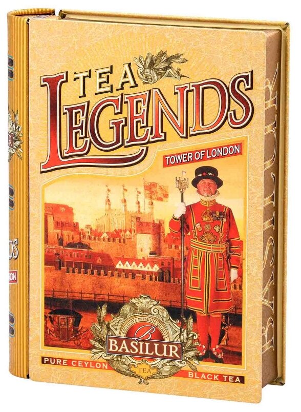 Чай подарочный Basilur Чайная книга Чайные легенды Лондонский Тауэр листовой черный 100 г - фотография № 3