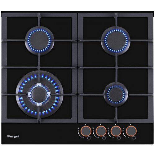 Газовая варочная панель Weissgauff HGRG 641 BG черный 2440000₽