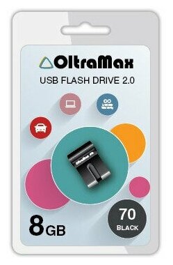 Накопитель USB 2.0 8GB OltraMax 70 чёрный - фото №9