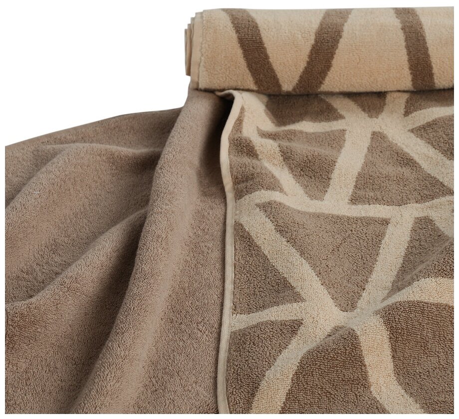 Полотенце банное коричневого цвета из коллекции essential, 90х150 см - фотография № 17