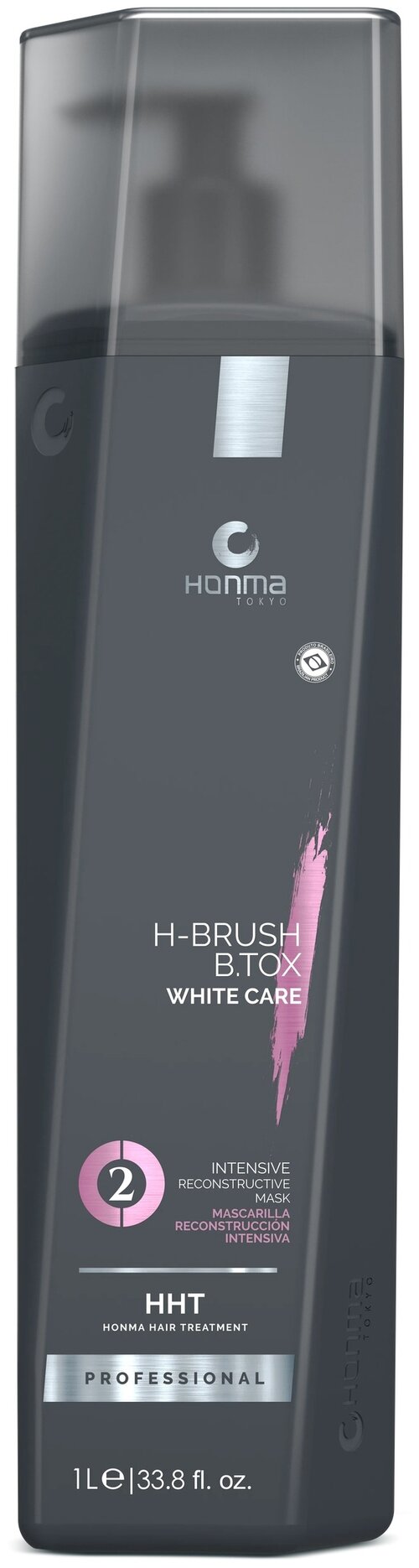 Honma Tokyo Интенсивный реконструктор H-Brush White Care для волос, 1000 г, 1000 мл, бутылка
