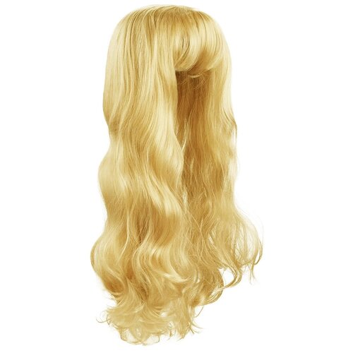 Парик карнавальный искусственный волос волнистый длинный 65 см цвет блондинка
