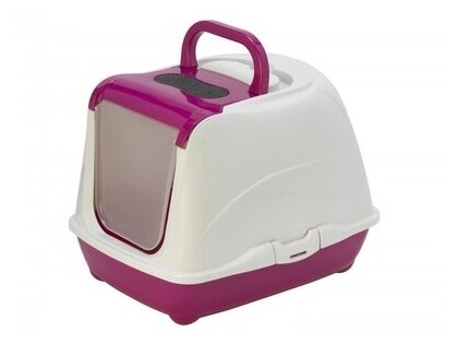 Moderna Туалет-домик Flip с угольным фильтром, 50х39х37см, ярко-розовый (Flip cat 50 cm) MOD-C230-328-B. | Flip cat 50 cm, 1,2 кг