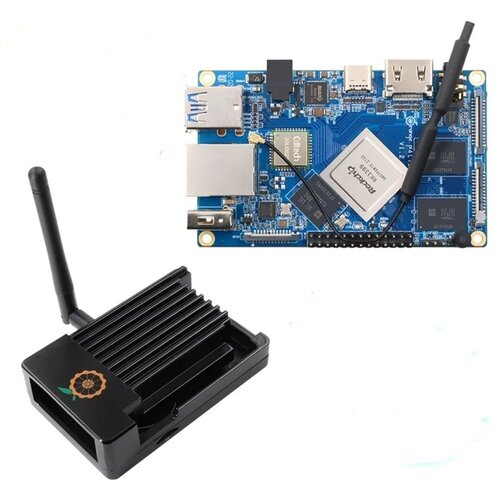 Микрокомпьютер Orange PI 4 LTS (4GB 16GB eMMC)/одноплатный компьютер Orange PI 4 LTS+корпус orange pi 2g iot arm cortex a5 32bit bluetooth open source single board computer support android 4 4 ubuntu debian 2022