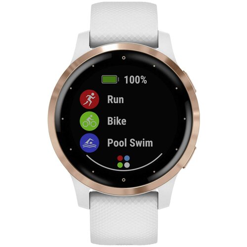 Спортивные наручные часы Garmin Vivoactive 4S White/Rose Gold 010-02172-22