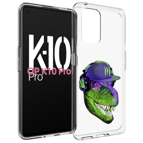 Чехол MyPads Динозавр в кепке для OPPO K10 Pro задняя-панель-накладка-бампер чехол mypads динозавр в кепке для realme x50 pro задняя панель накладка бампер