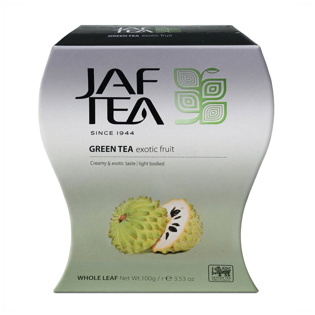 Чай зелёный JAF TEA Green Tea Exotic fruit листовой с соусап, 100 г.