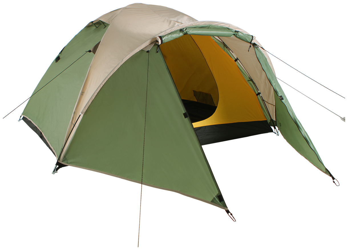 Палатка Canio 4 BTrace зеленый/бежевый - фото №8