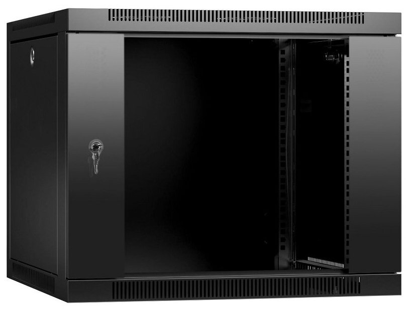 Телекоммуникационный шкаф настенный 19 дюймов 9u 600х600 черный: 19box-LT 9U 60/60BG