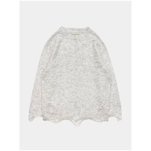 фото Свитер arnodefrance knit sweater, светло-серый, s-m