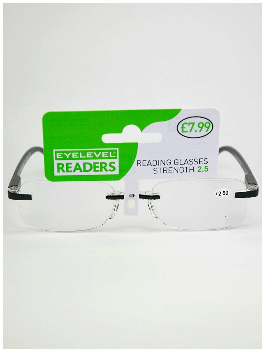 Готовые очки для чтения EYELEVEL VISCOUNT GREY Readers +25