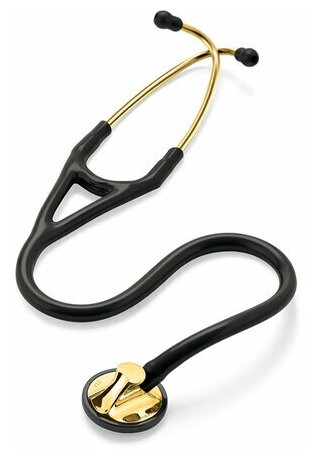 Стетоскопы И Фонендоскопы Стетоскоп Littmann Master Cardiology, черный, акустическая головка цвета латунь (2175)