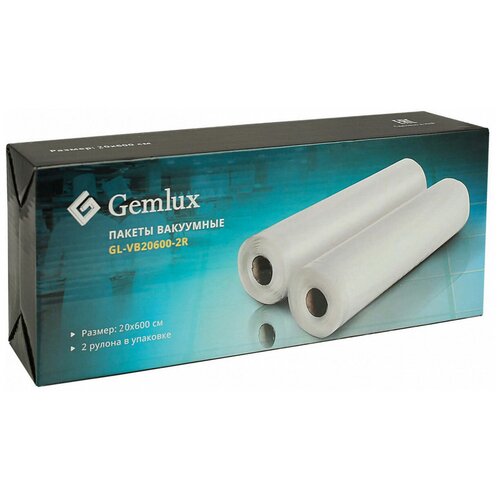 Пакеты Gemlux GL-VB20600-2R, 6 м х 20 см, 2 шт.