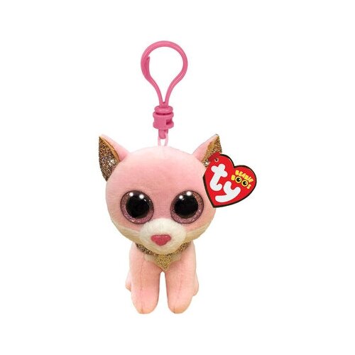 фото Мягкая игрушка beanie babies розовая кошечка fiona игрушка- брелок 10 см (35247) ty