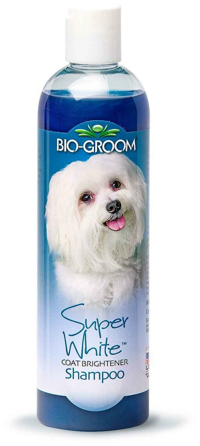 Bio-Groom Super White Shampoo шампунь для собак белого и светлых окрасов 355 мл