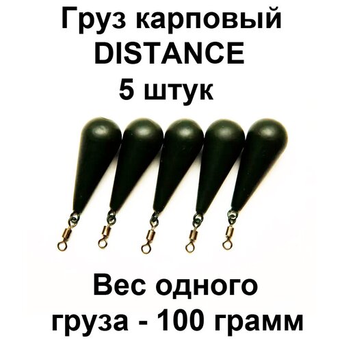 фото Груз карповый (грузило) distance 100g 5 шт в упаковке proscarp