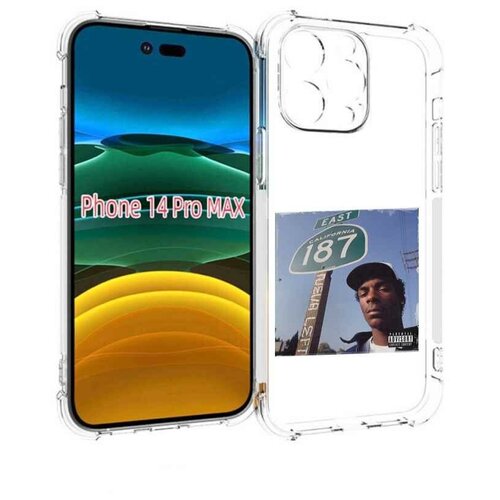 Чехол MyPads Snoop Dogg NEVA LEFT для iPhone 14 Pro Max задняя-панель-накладка-бампер чехол mypads snoop dogg neva left для oppo k10 pro задняя панель накладка бампер