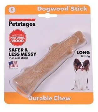 Petstages игрушка для собак Dogwood палочка деревянная 16 см малая - фотография № 5