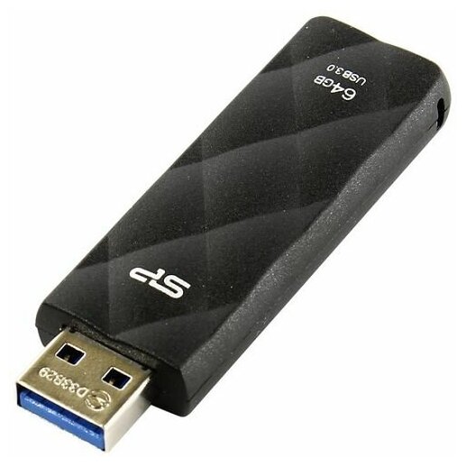 Накопитель USB 3.0 64GB Silicon Power Blaze B20 SP064GBUF3B20V1K черный