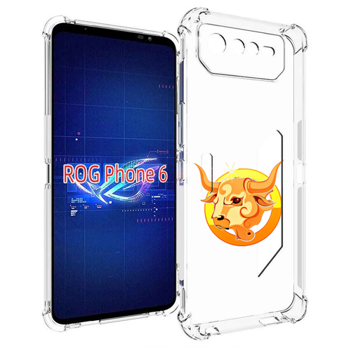 Чехол MyPads знак-зодиака-телец-6 для Asus ROG Phone 6 задняя-панель-накладка-бампер