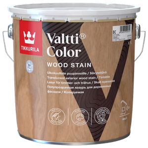 Биоцидная пропитка <b>Tikkurila</b> <b>Valtti</b> <b>Color</b> Деревозащитный состав. Предназначен для обработки бревенча
