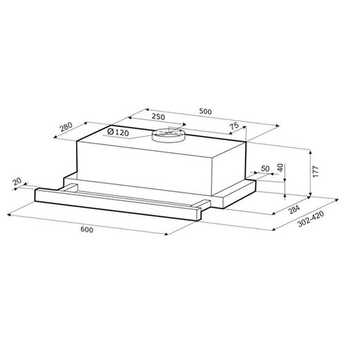 Вытяжка Krona Kerry 600 INOX PB 399900₽