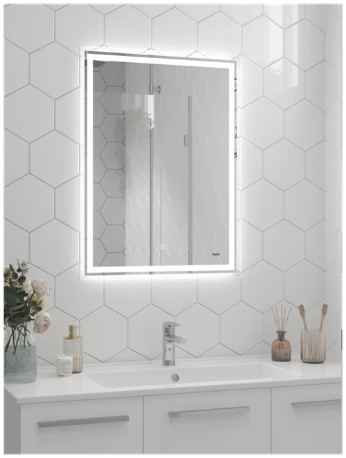 Зеркало для ванной с LED подсветкой, сенсором Reflection Pretty 600x800 RF5122PR