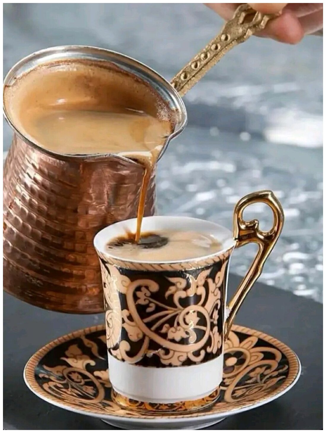 Турецкий натуральный молотый кофе KOCKA DIBEK с молочным кремом для турки - фотография № 2