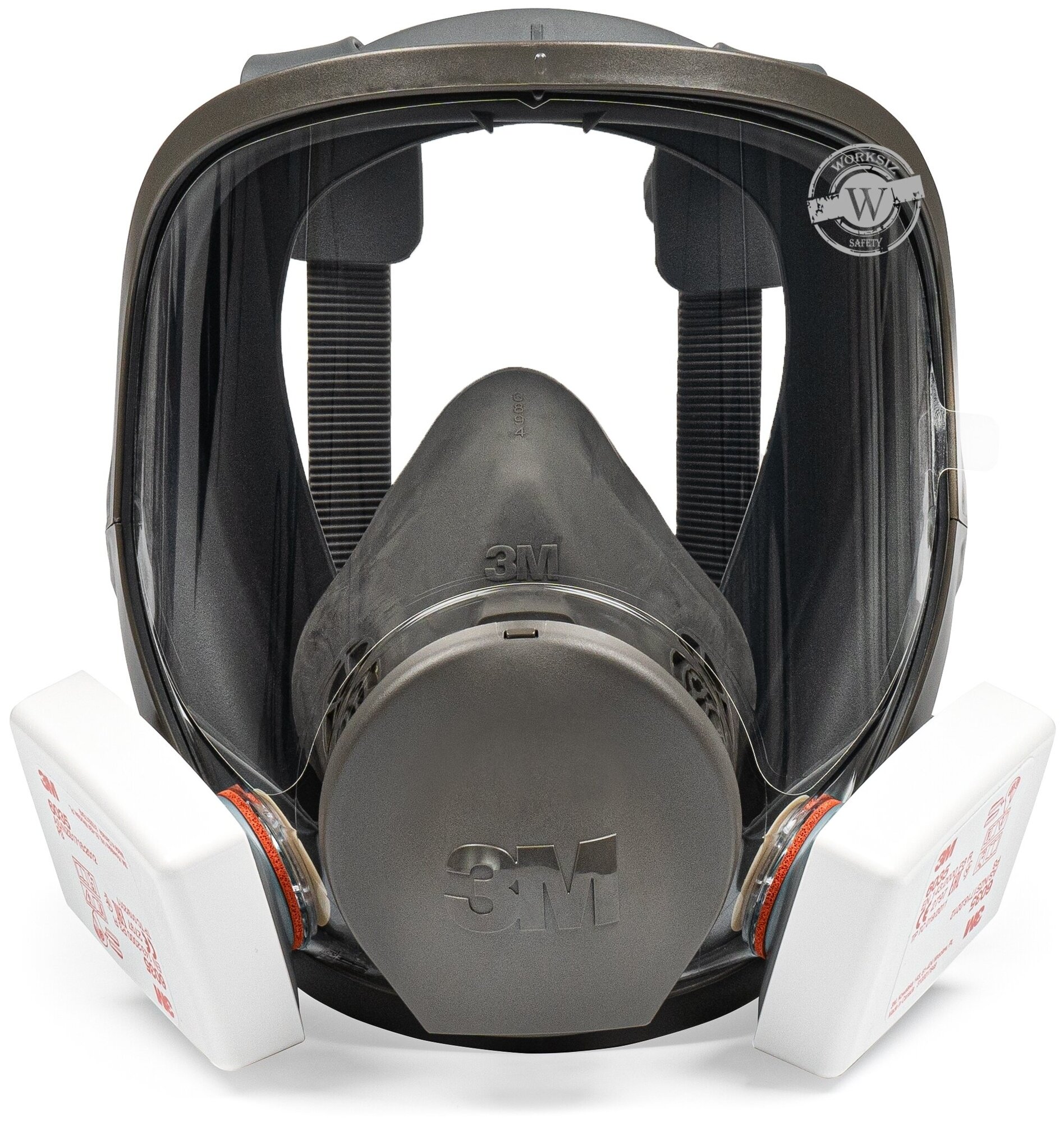 Комплект защиты от пыли 3M™ 6900 (полнолицевая маска 3М™ 6900, фильтры 6035 и и 3 защитные пленки 3М™ 6885) / большой размер L