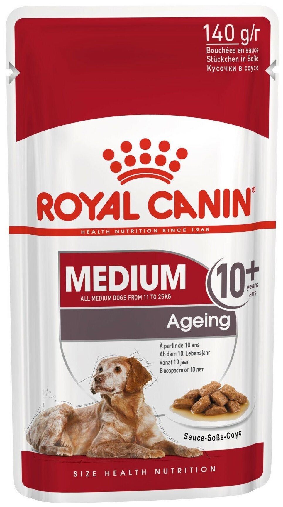 Royal Canin medium влажный корм старше 10 лет 1 шт. х 140 г (для средних пород)