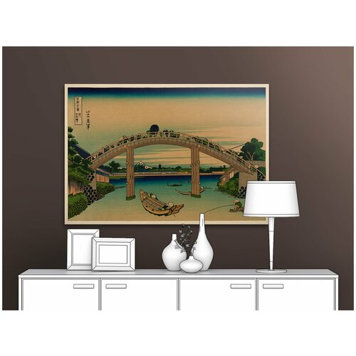 Картина на холсте репродукция Кацусика Хокусай 