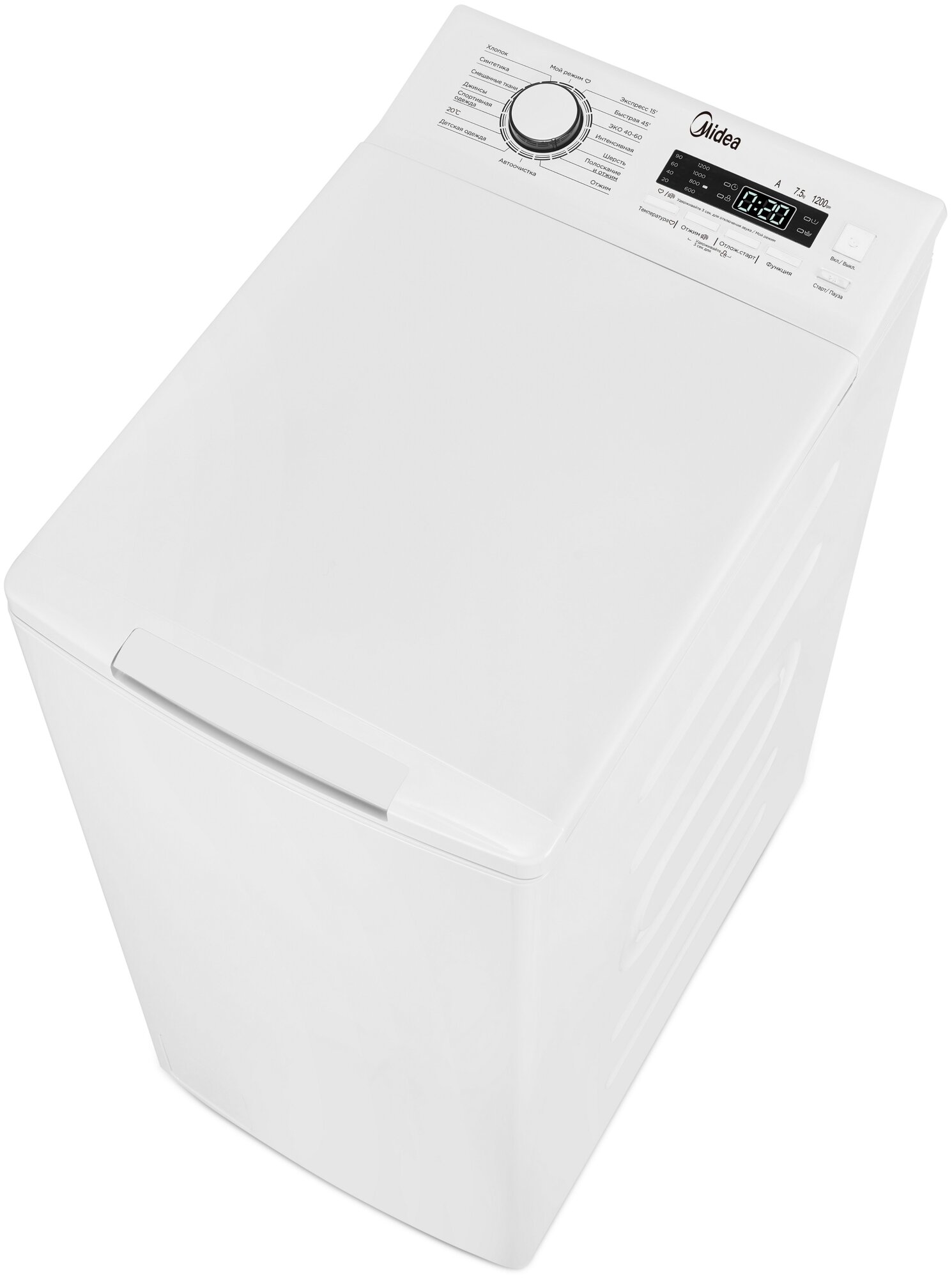 Стиральная машина с вертикальной загрузкой Midea MFE12W75B/W-C