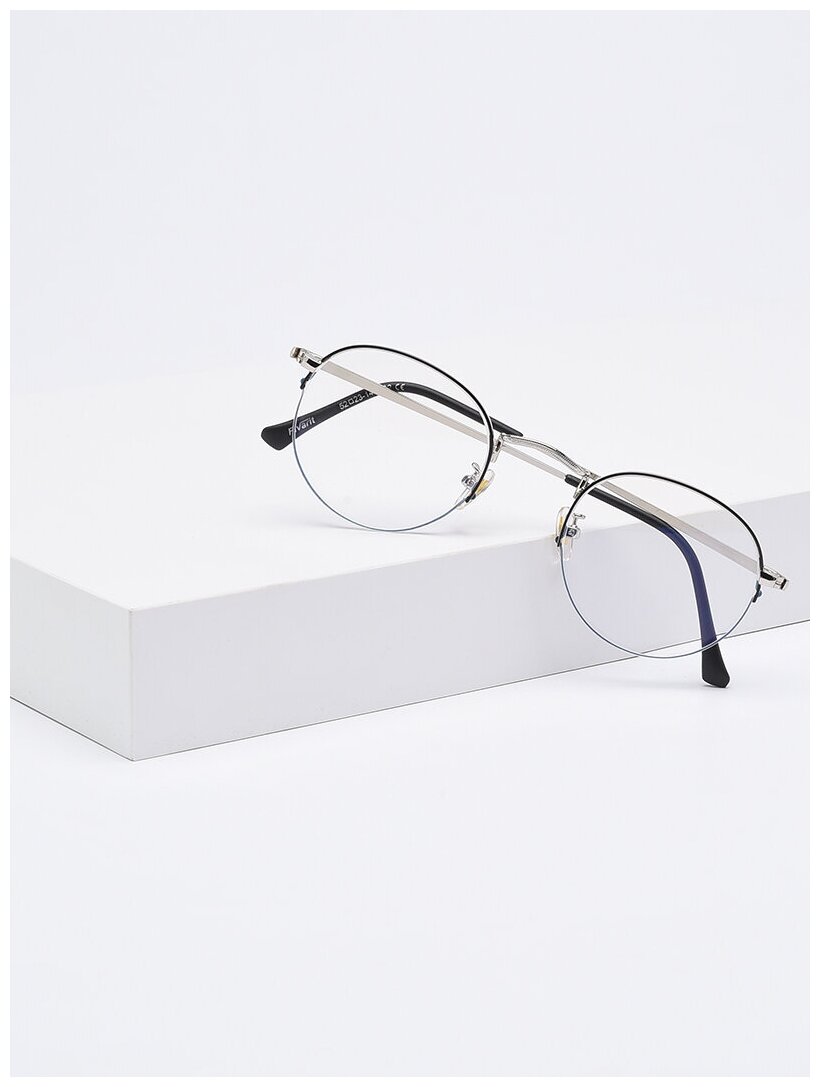 Готовые очки для зрения с диоптриями -3,50 РЦ 62-64 Favarit / Очки корригирующие женские черный-хром