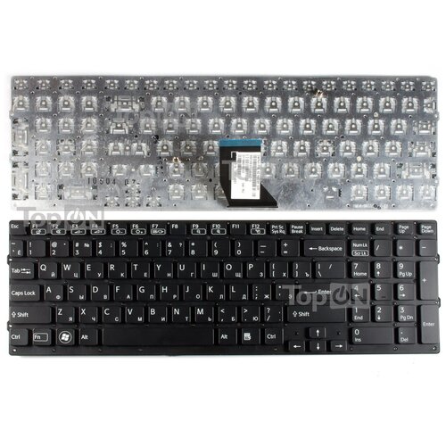 Клавиатура для ноутбука Sony Vaio VPC-CB VPC-CB17 VPCCB17 Series Плоский Enter Черная без рамки PN 9ZN6CBF00R 1132₽