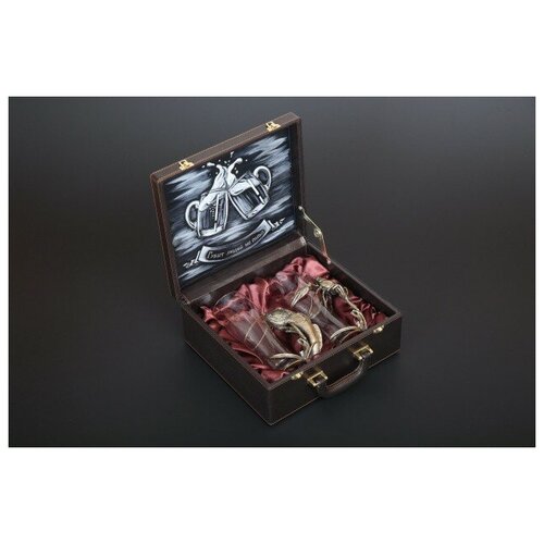 Пивные бокалы Art Master Набор бокалов для пива «Рак и Рыба» 2 шт в подарочном футляре с художественным оформлением