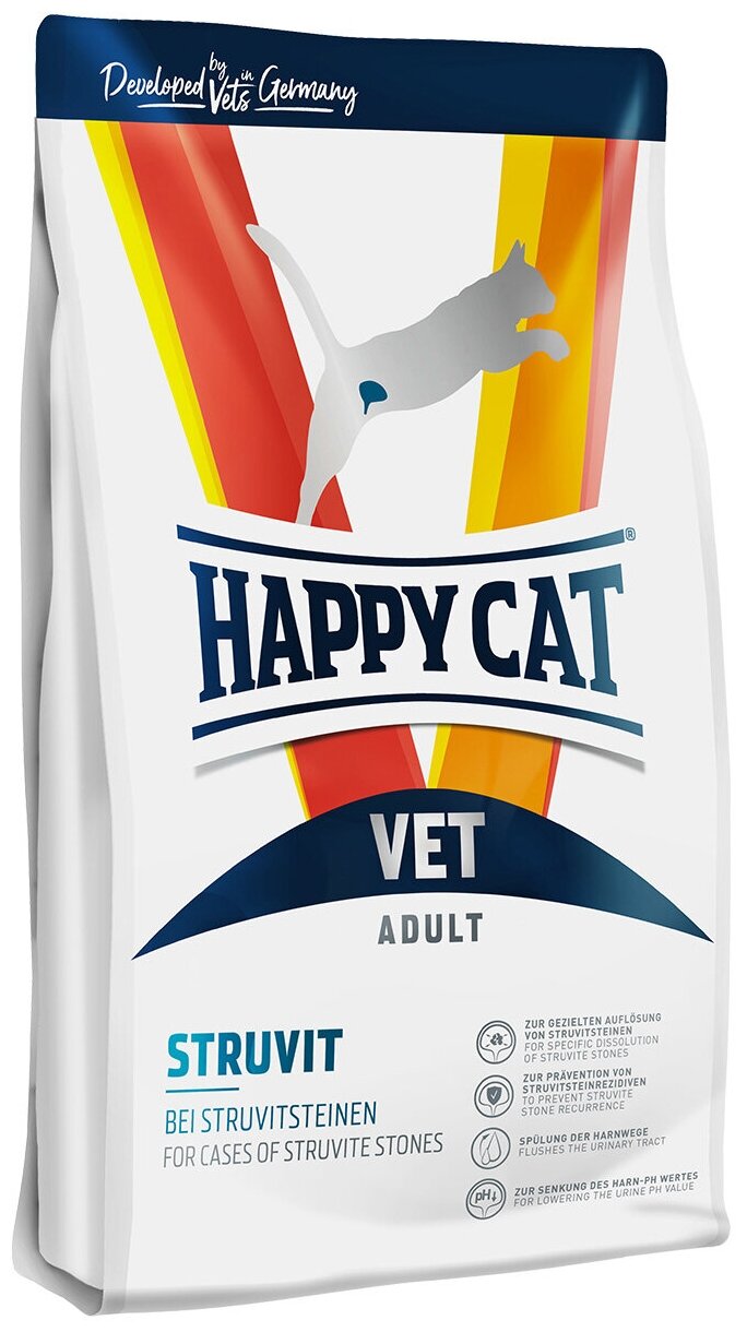 Happy Cat Struvit для кошек при образовании струвитов с домашней птицей - 4 кг - фотография № 2