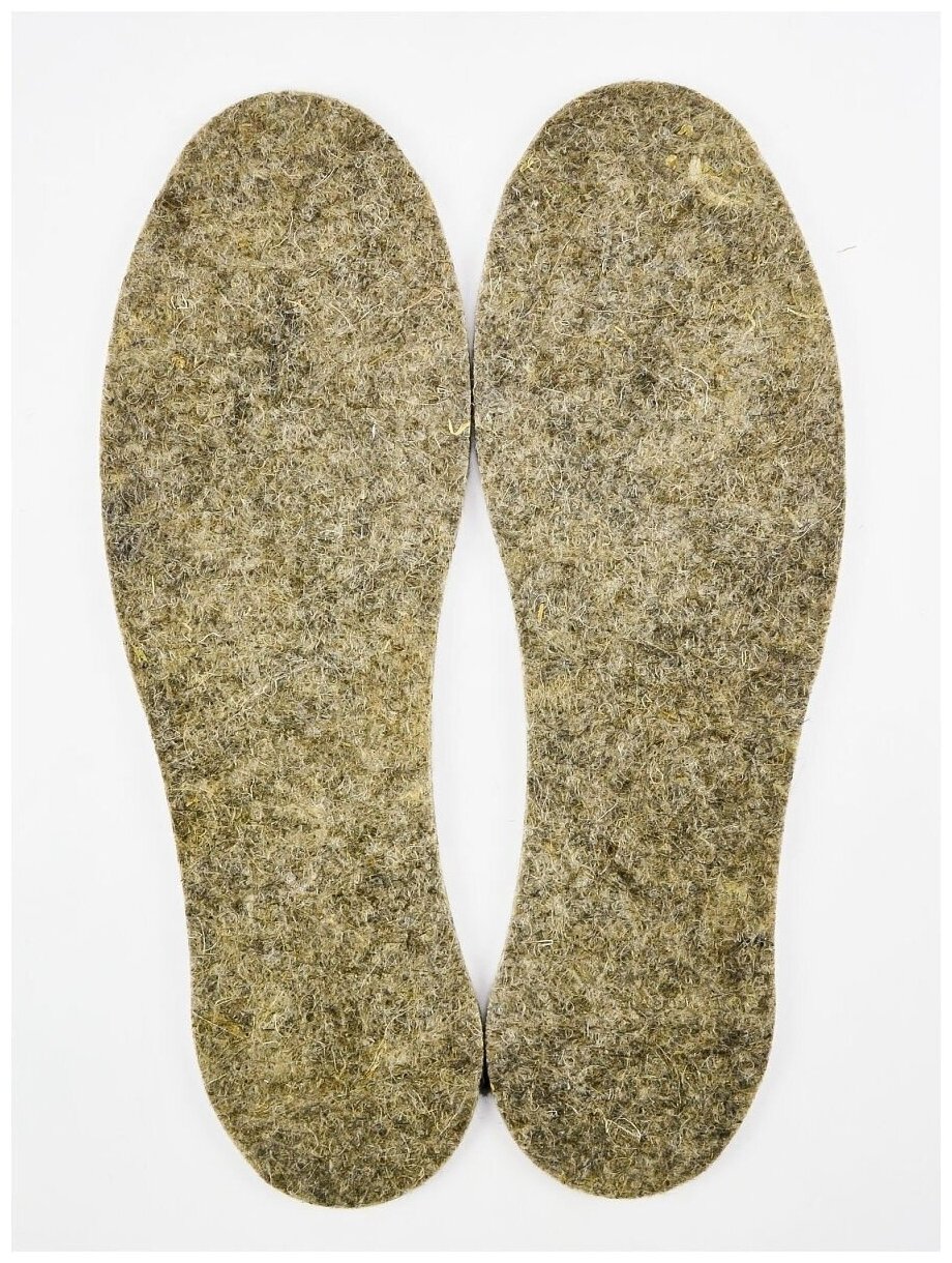 Стельки 30 см теплые, универсальные из войлока, шерсти для обуви, антибактериальные 44 размер - фотография № 4