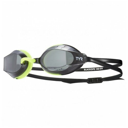 фото Очки для плавания tyr blackops 140 ev nano racing lgbkopn-073, дымчатые линзы,черно-зеленая оправа